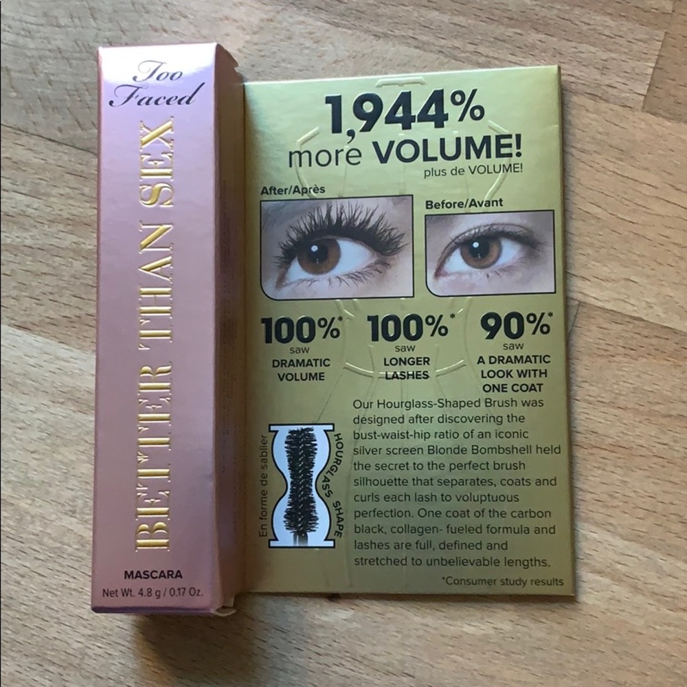 Too Faced BETTER THAN SEX mascara. NWT